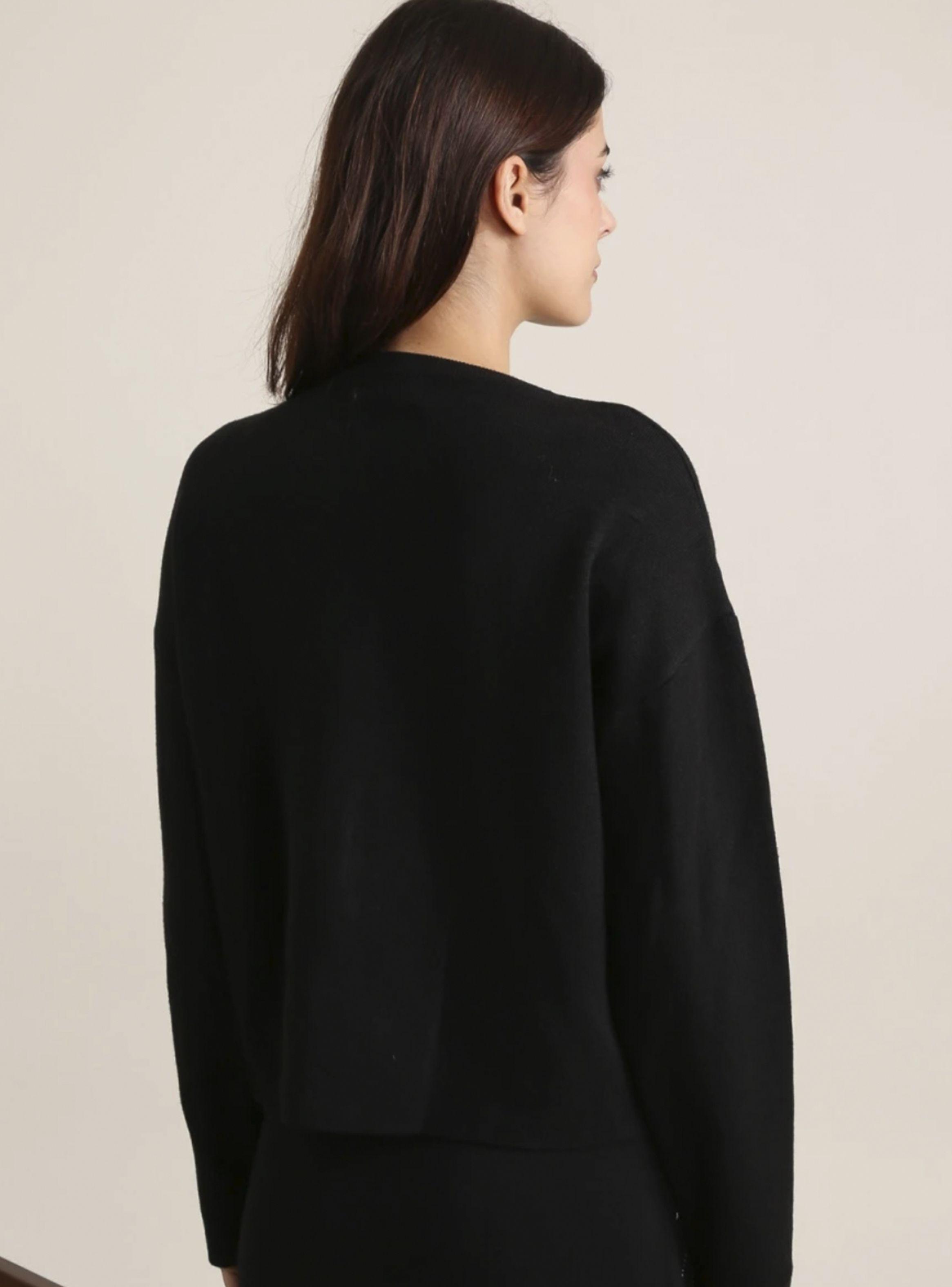 Sweater Elegante Cuello Alto Bordado Brasil soo Glam-3