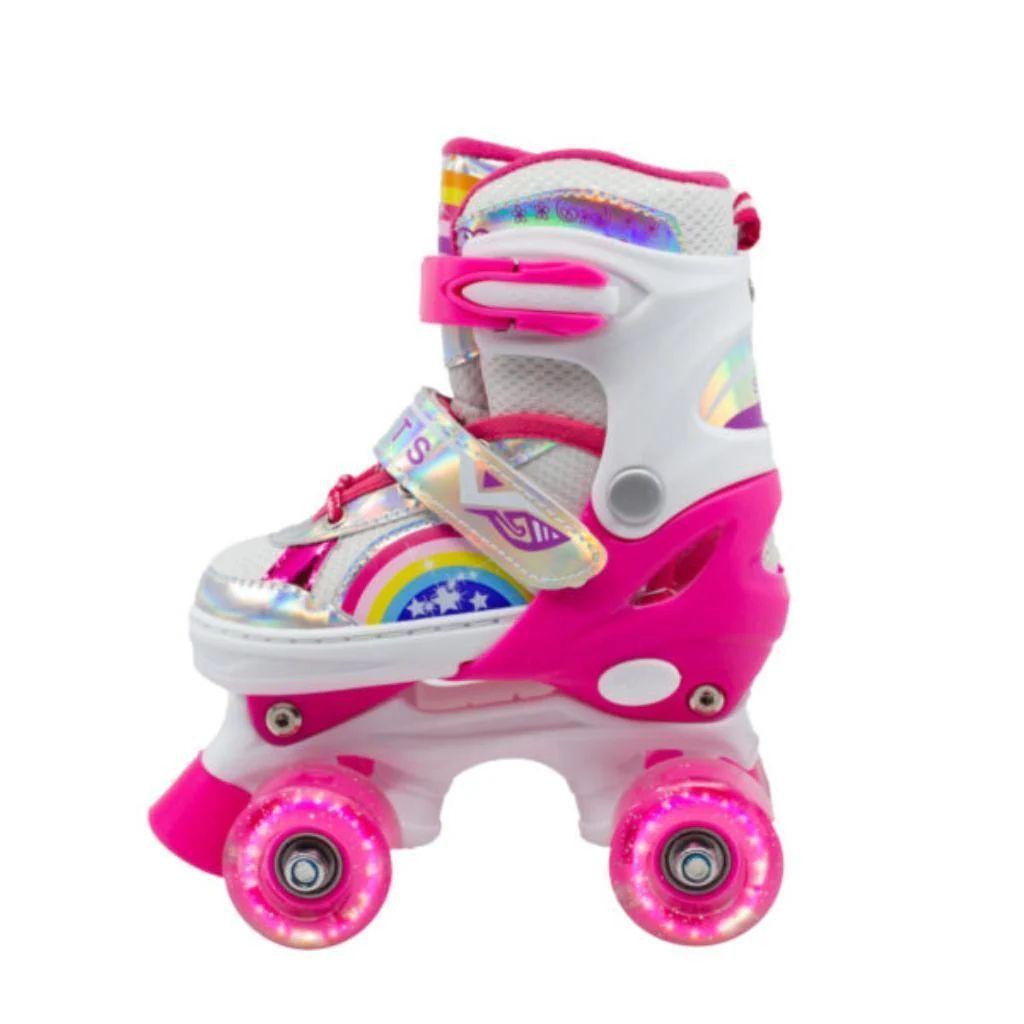 Combo Patines infantiles ajustable con luz y bolso magicstore-2