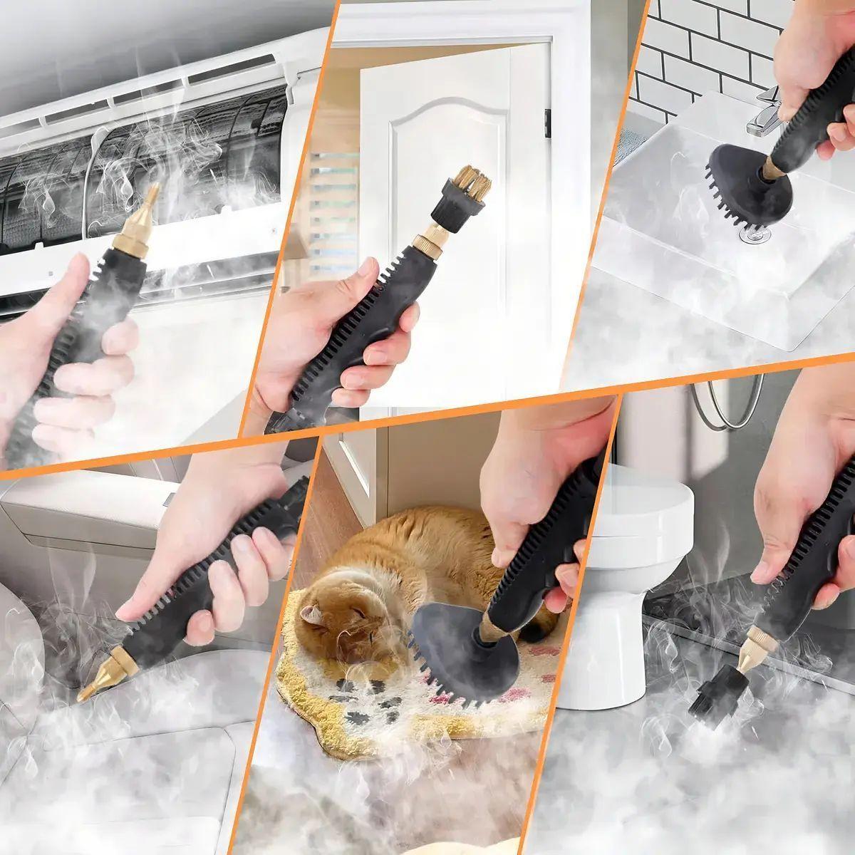 Limpiador De Vapor A Presi n De Alta Temperatura De 2500w Color Blanco-2