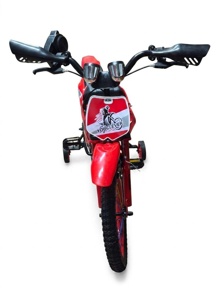 Bicicleta Cross Infantil Magicstore Cross R16 Tama o Del Cuadro M Color Rojo-3
