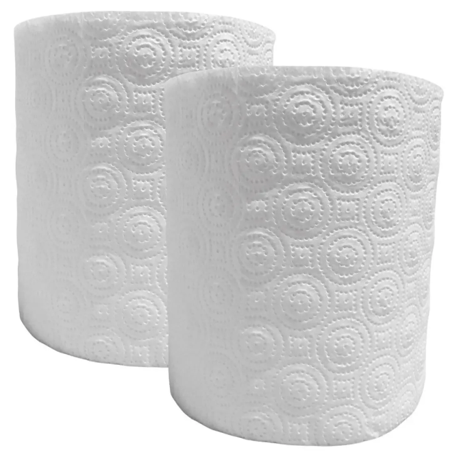Toalla dePapel Doble Hoja Prepicada 120m Pack 2 rollos-1