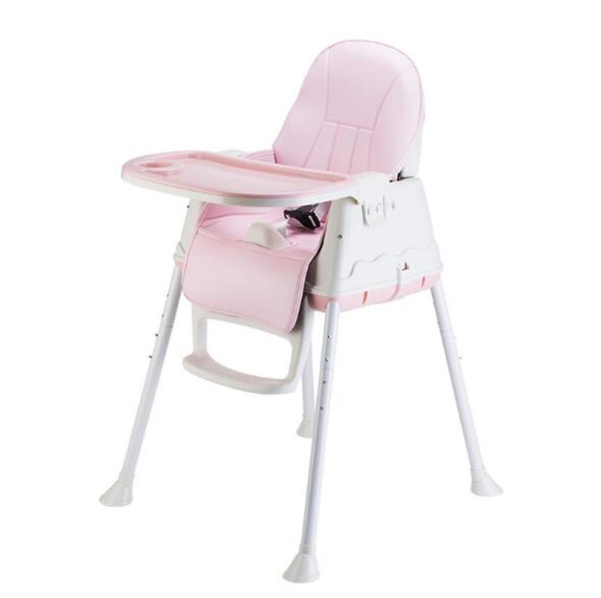 Silla De Comer Bebé - Modelo 3 En 1 - Rosa - Chitines-0