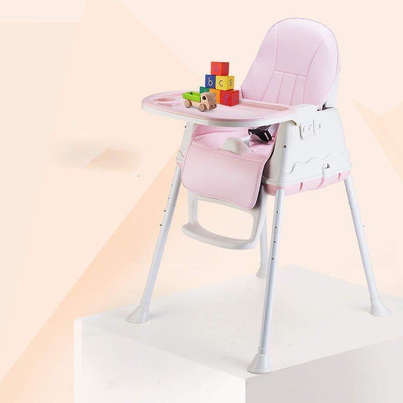 Silla De Comer Bebé - Modelo 3 En 1 - Rosa - Chitines-3