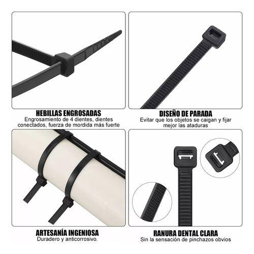 Amarras Plasticas Negras 5x250mm Bolsa 250pcs-9