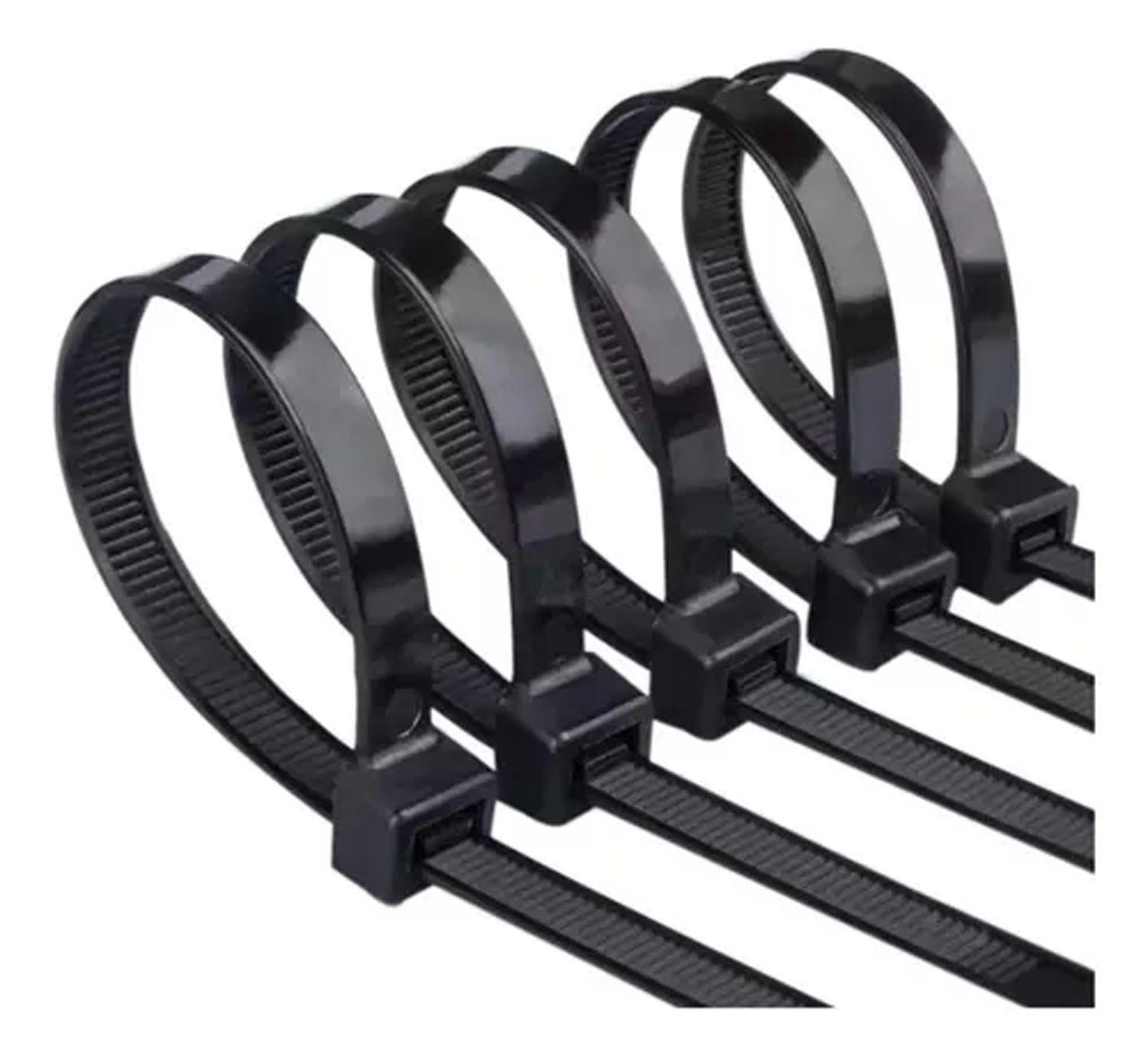 Amarras Plasticas Negras 5x250mm Bolsa 100pcs-8