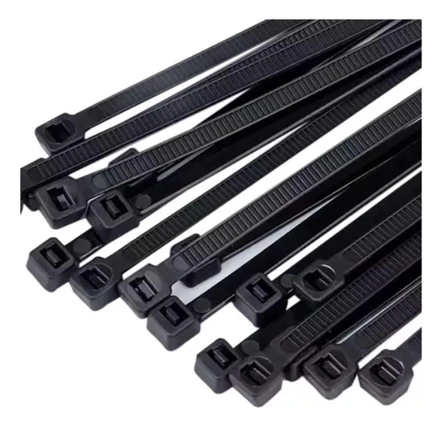 Amarras Plasticas Negras 5x250mm Bolsa 100pcs-9