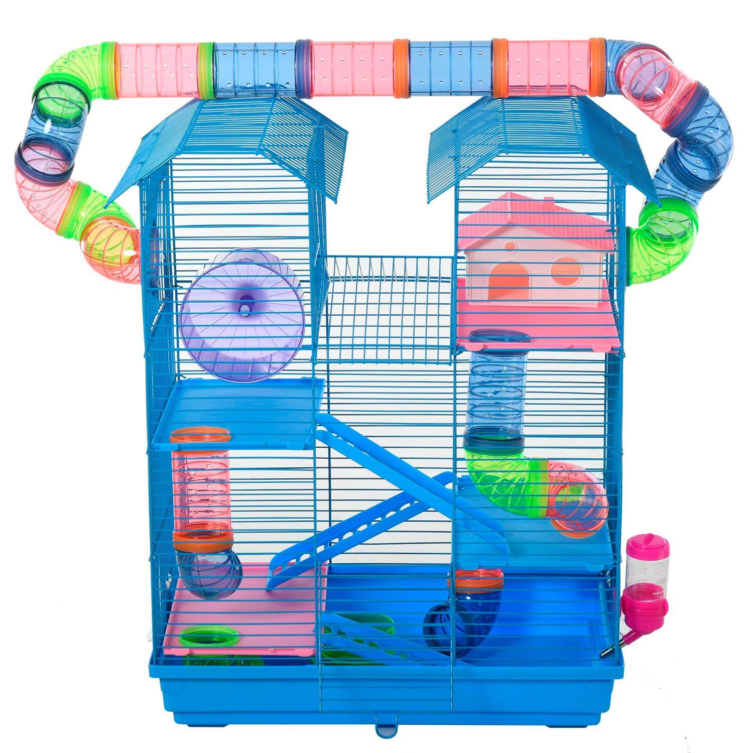 Jaula Hamster Jerbo 5 Niveles Tuberia Exterior 47810-0