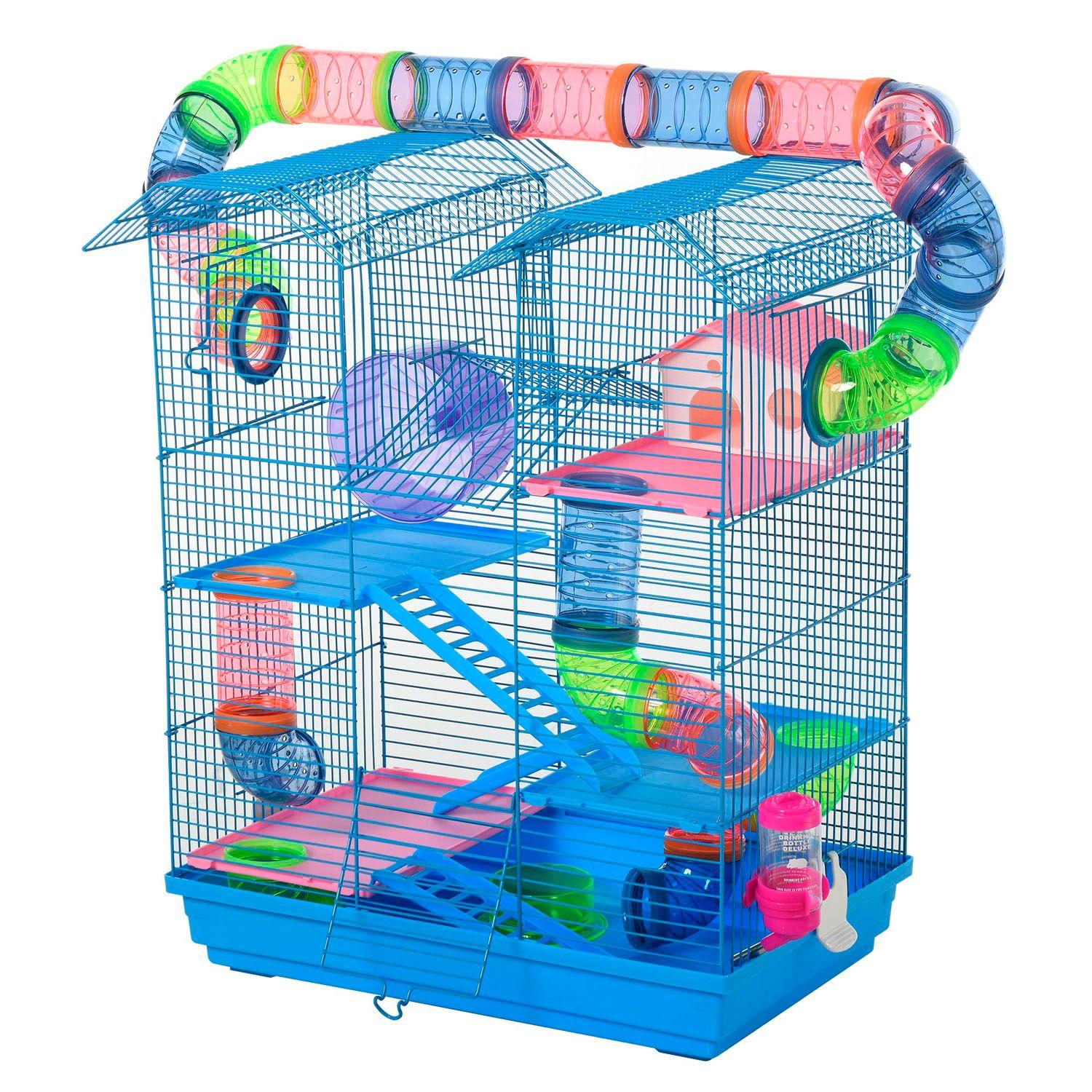 Jaula Hamster Jerbo 5 Niveles Tuberia Exterior 47810-1