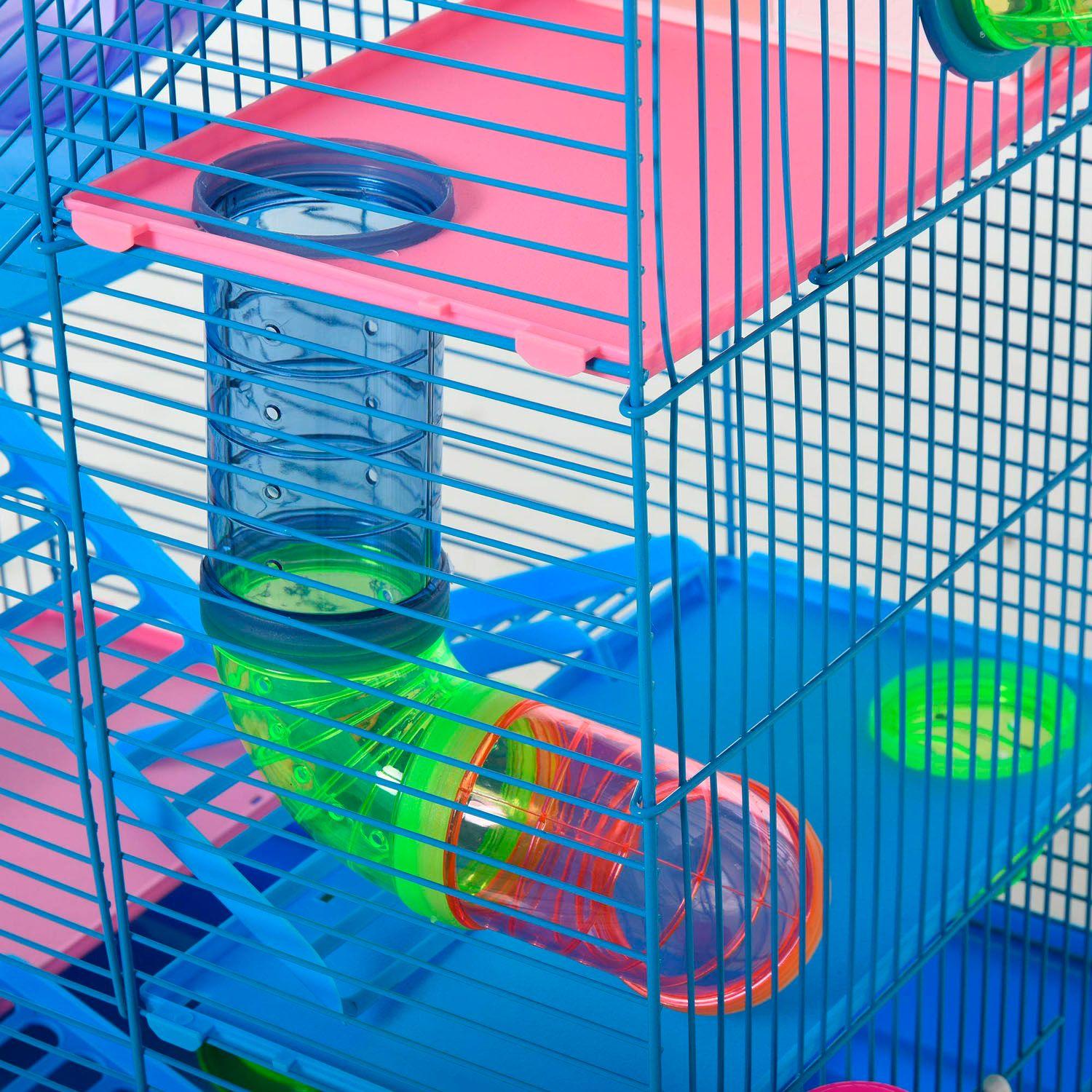 Jaula Hamster Jerbo 5 Niveles Tuberia Exterior 47810-4