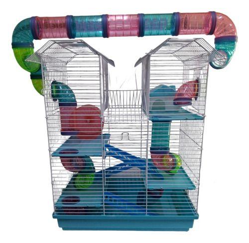 Jaula Hamster Jerbo 5 Niveles Tuberia Exterior 47810-5
