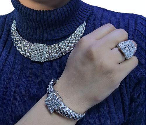 Elegante Conjunto Joyas Mujer Fantasía 4 Piezas Jf003-2