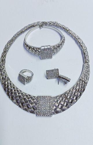 Elegante Conjunto Joyas Mujer Fantasía 4 Piezas Jf003-7