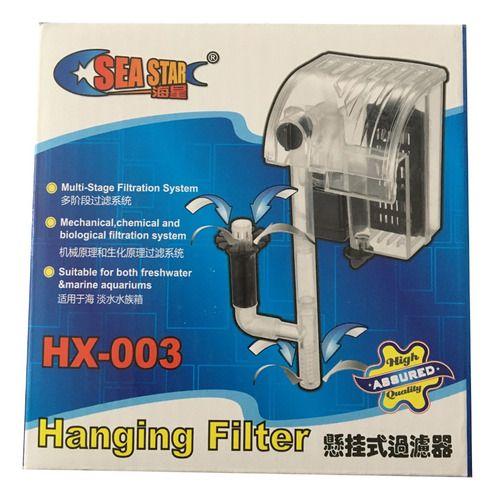 Filtro Mochila Tipo Cascada Acuario Pecera 250lh 3.5w Hx003-1