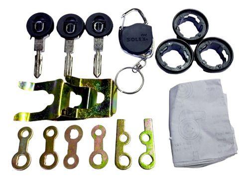 Chapa Cilindro 3 Puertas Automotriz Universal Kit 703-0