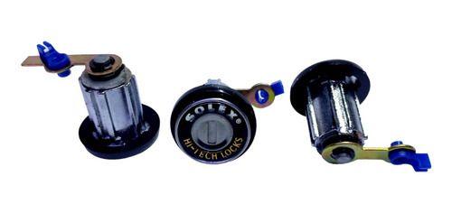 Chapa Cilindro 3 Puertas Automotriz Universal Kit 703-3