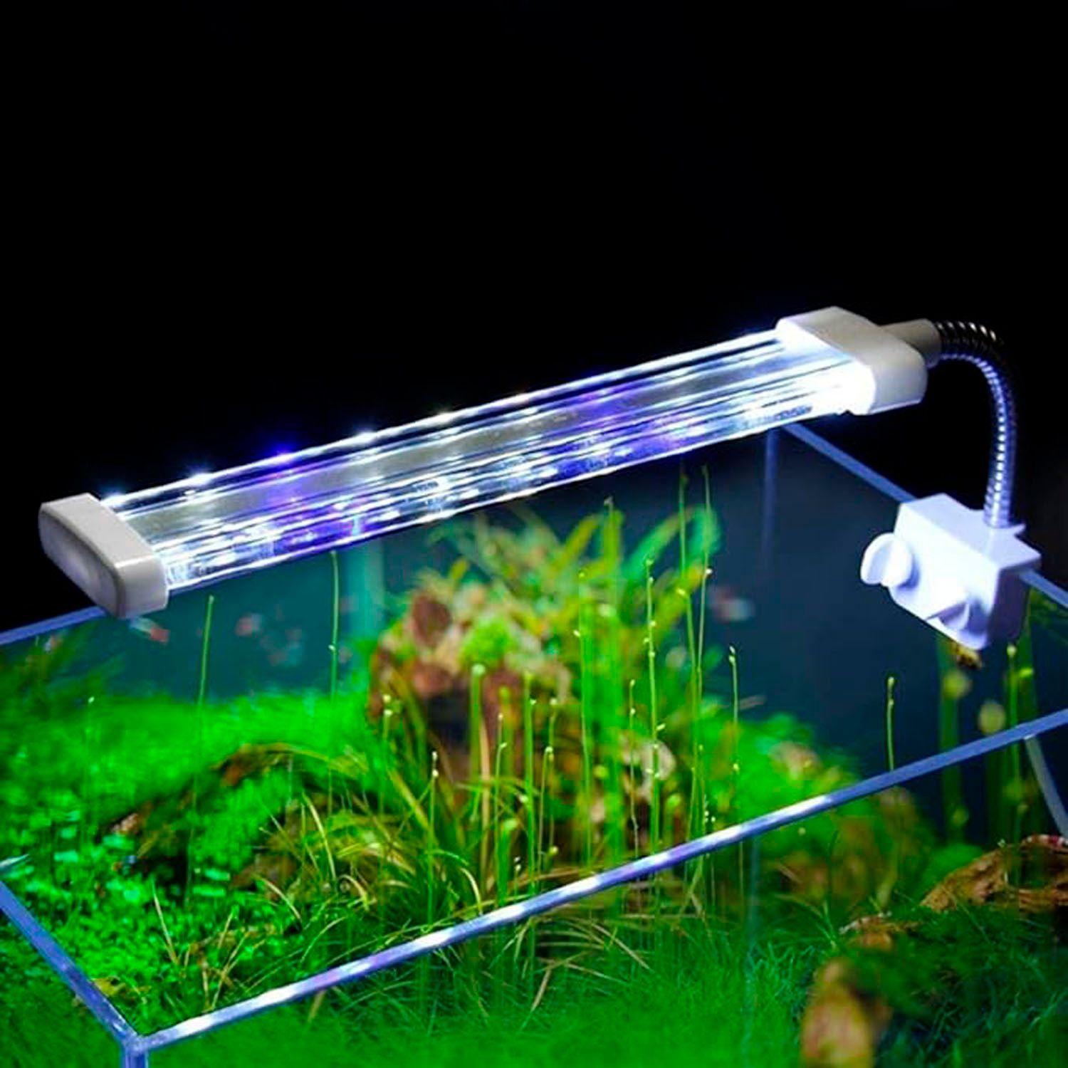 Iluminación Luz Led Acuario Pecera Clip Yz-20 8w-1