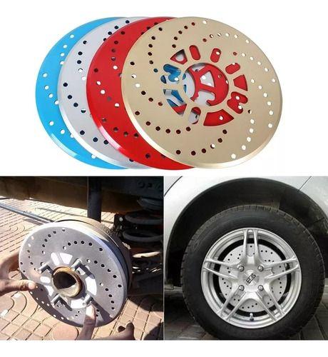 Cubre Disco Tambor X2 Metalico Negro Tuning Universal Hs08-3