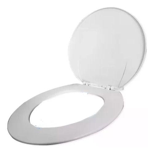 Tapa De Baño Blanco Asiento Wc Universal  Plastico Y00393-4