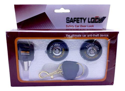 Chapa Seguridad 2 Puertas Automotriz Universal Kit 802-0