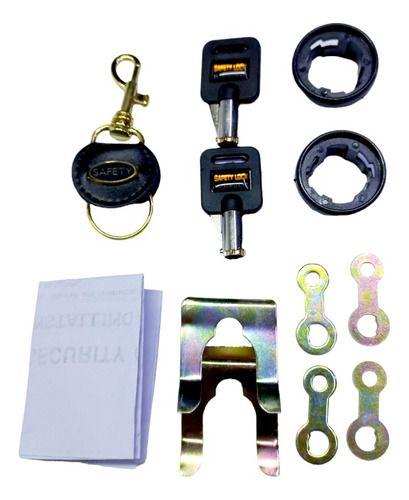 Chapa Seguridad 2 Puertas Automotriz Universal Kit 802-2