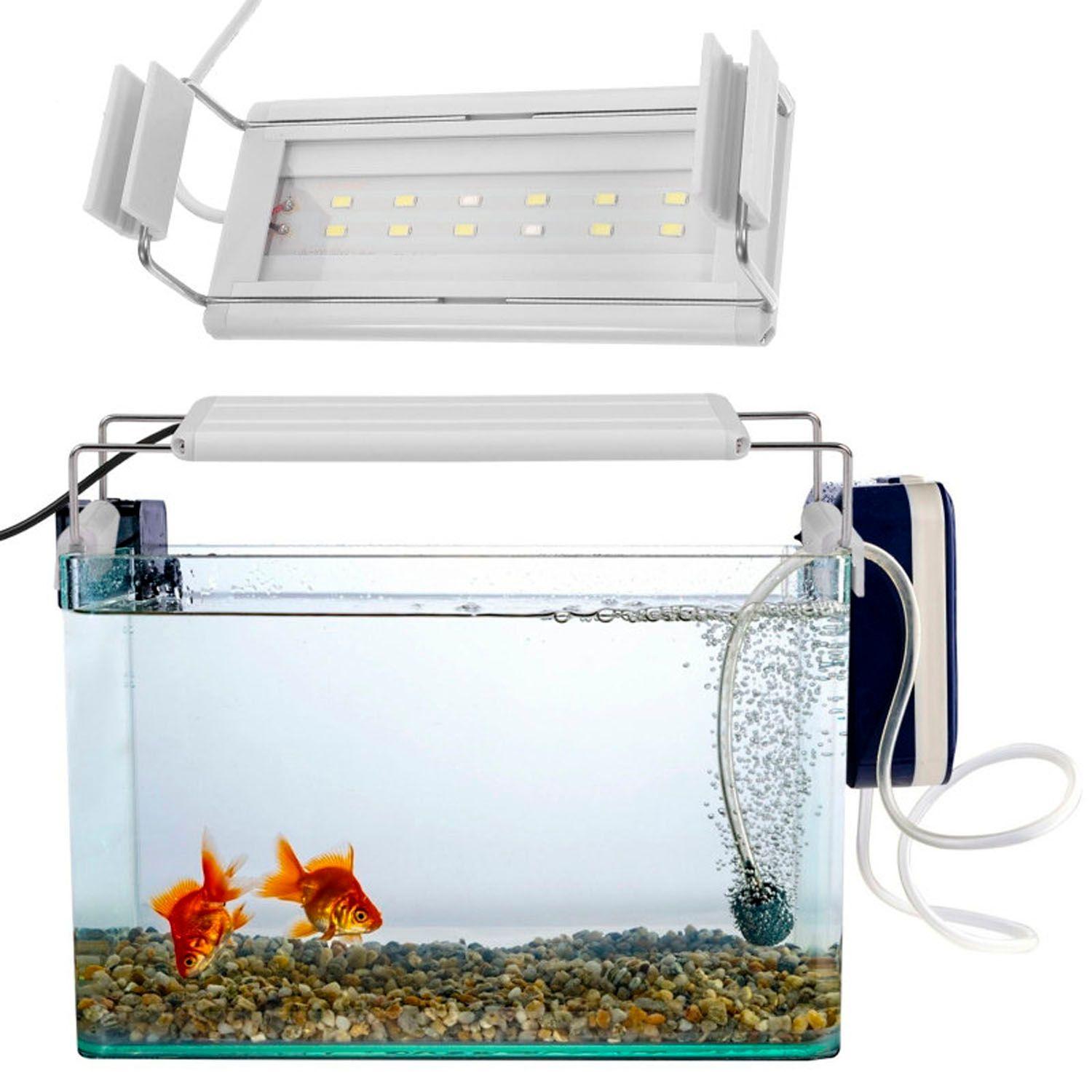 Lampara Led Soporte De Luz Acuario Pecera Clip Yz-14k/15k-0