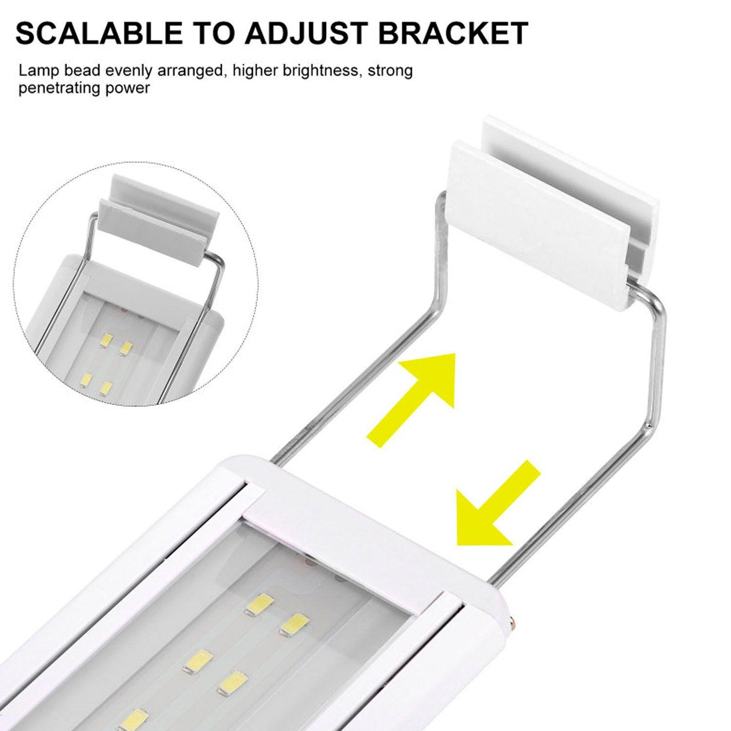 Lampara Led Soporte De Luz Acuario Pecera Clip Yz-14k/15k-1