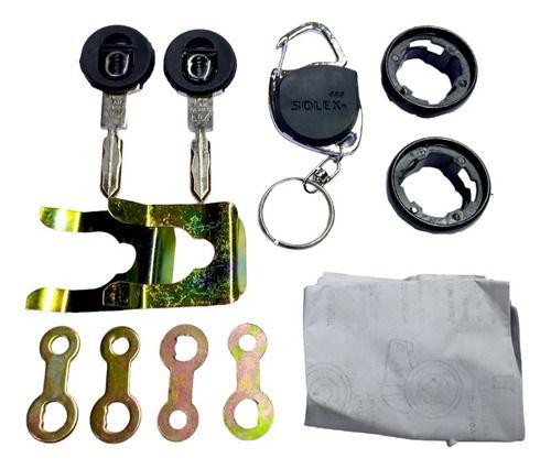 Chapa Cilindro 2 Puertas Automotriz Universal Kit 702-2