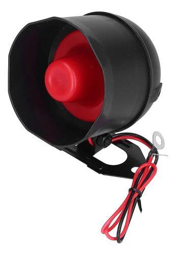 Sirena Alarma Bocina Antirrobo 12v 15w 6tono Auto Moto Scoot-0