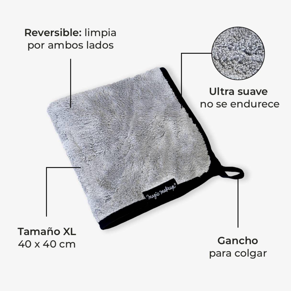 Pack Limpiador instantaneo y Toalla microfibra para limpiar brochas Magic Makeup-3