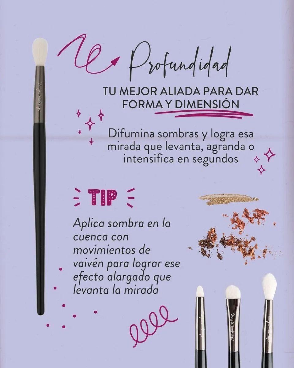 Set 6 brochas de maquillaje OH! MY BRUSH (ojos, cejas y labios)-7