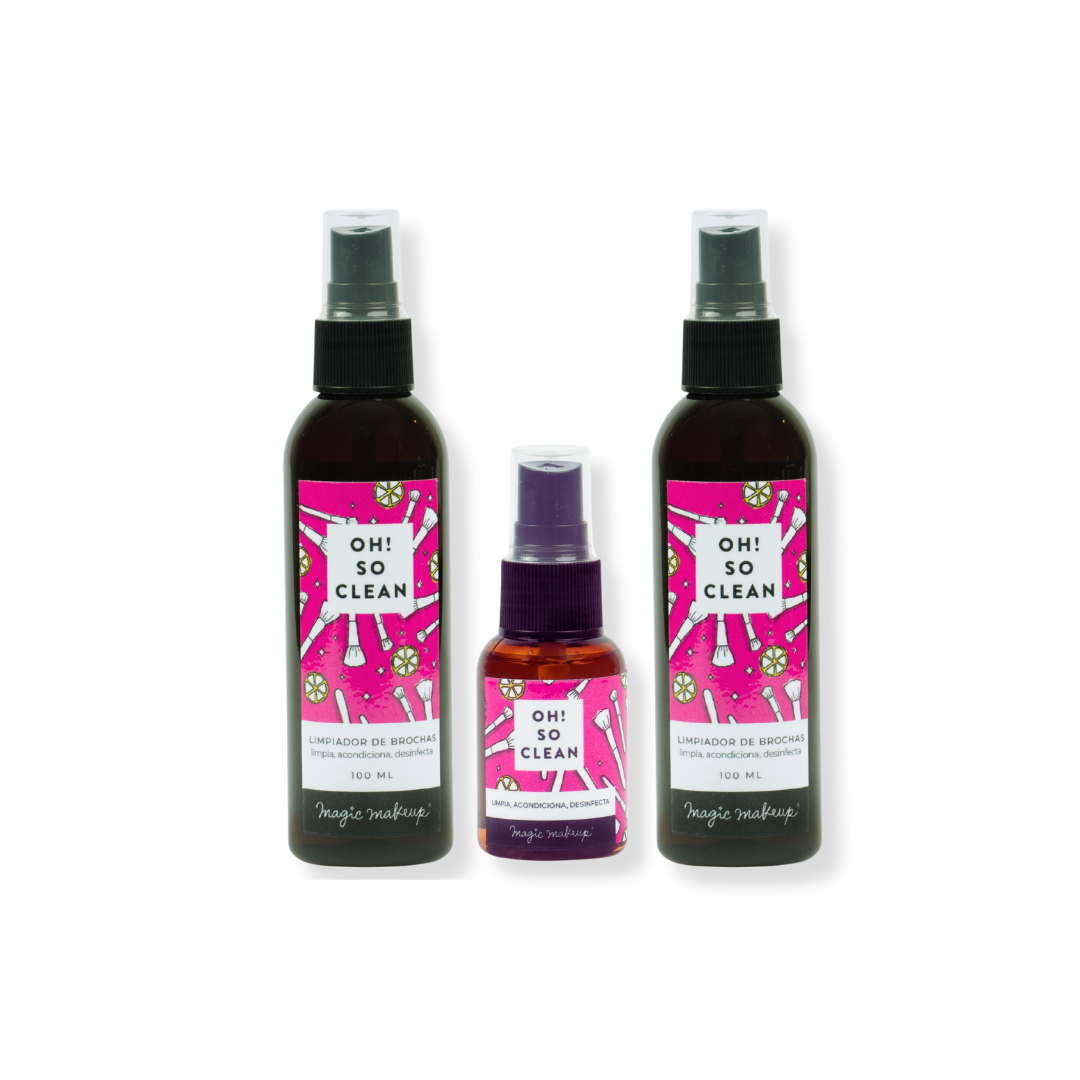 OH SO CLEAN Pack Limpiador Instant neo De Brochas travel size de REGALO-5