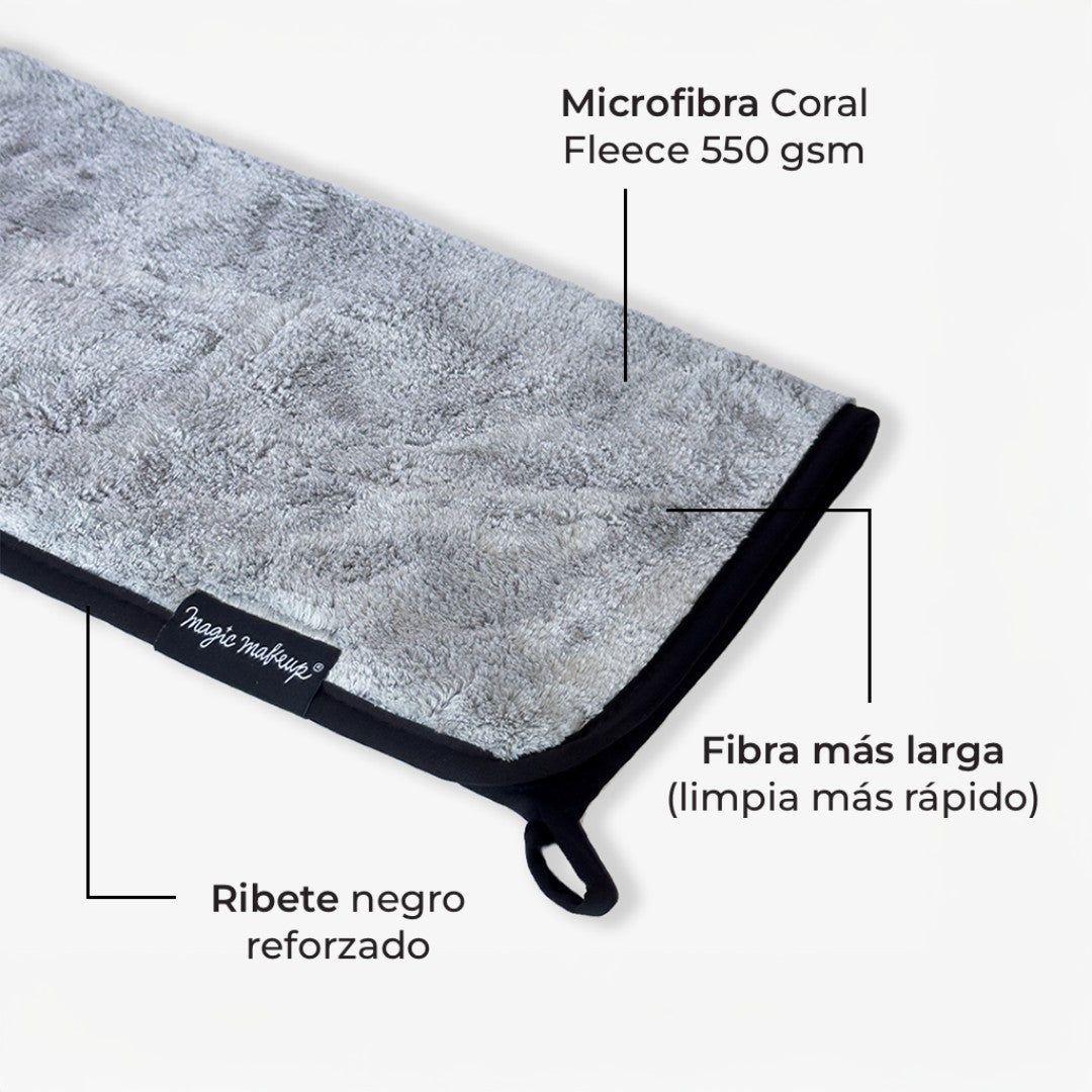 Toalla limpiadora de brochas microfibra 40x40 Magic Makeup-4