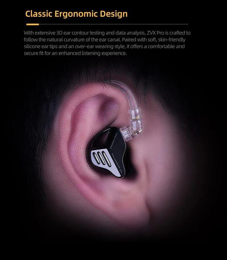 Audífonos KZ  ZVX + Accesorios + Espumas + Estuche.-2