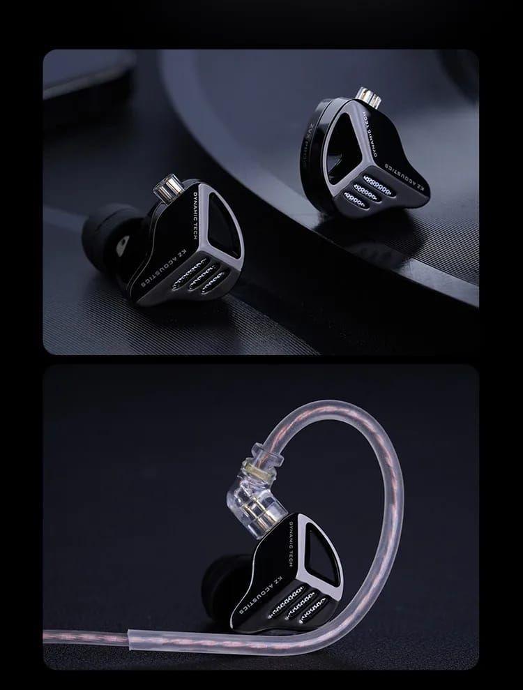 Audífonos KZ  ZVX + Accesorios + Espumas + Estuche.-3