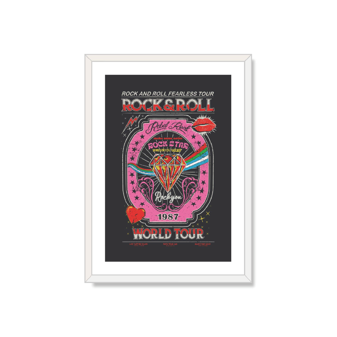 Cuadro decorativo Rock&Roll Fest 50x70-0