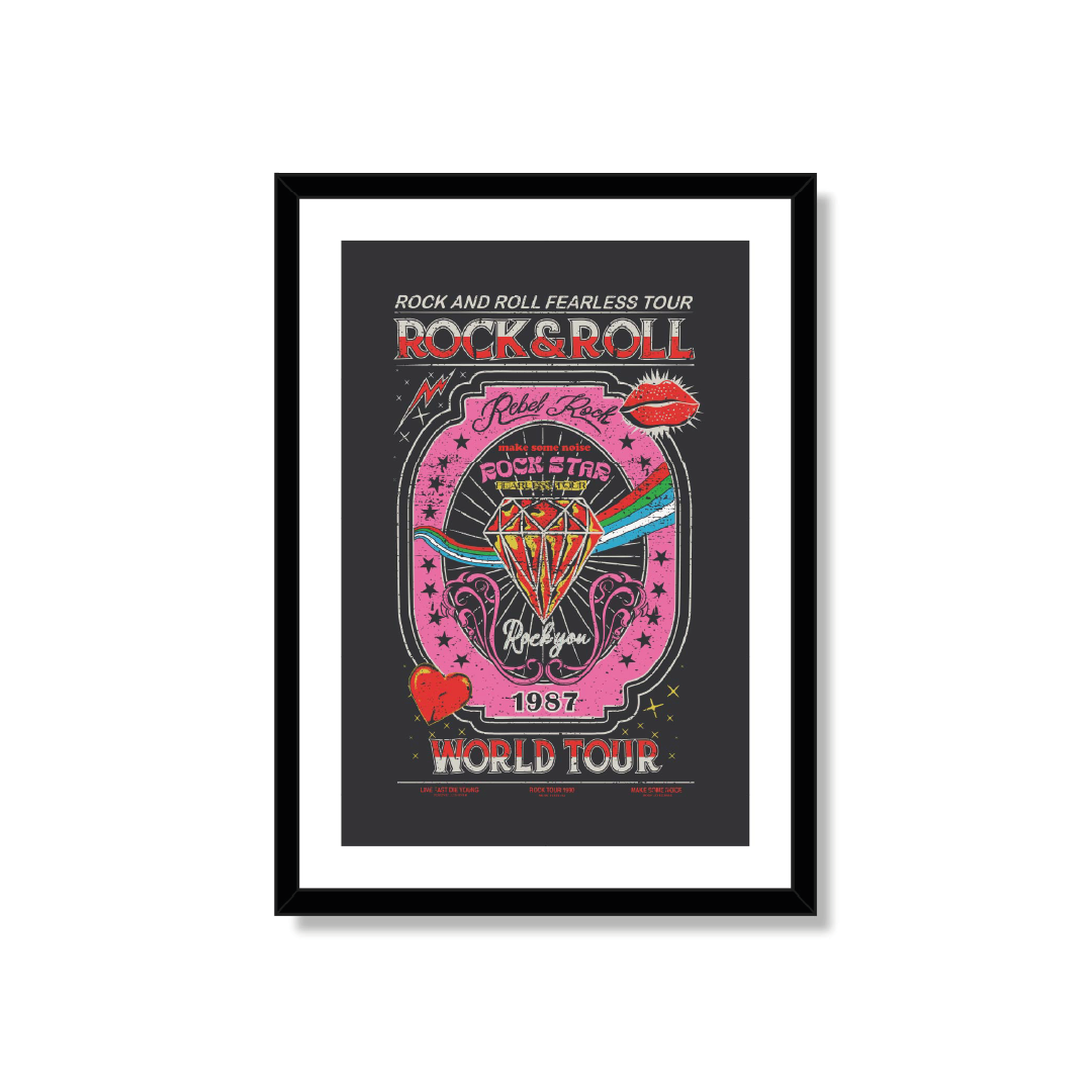 Cuadro decorativo Rock&Roll Fest 50x70-0