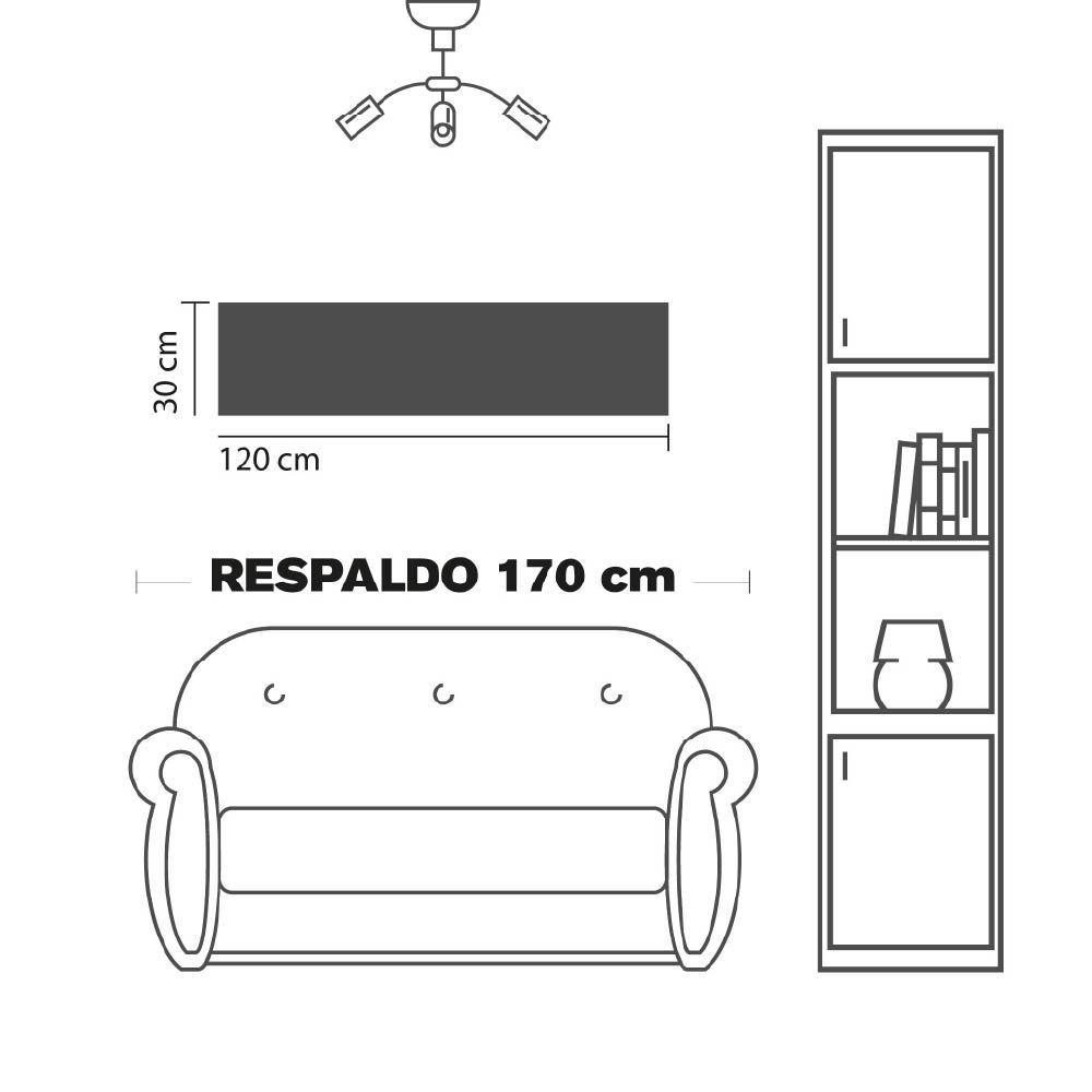 cuadro decorativo panorámico Adán y Eva 120x30-1