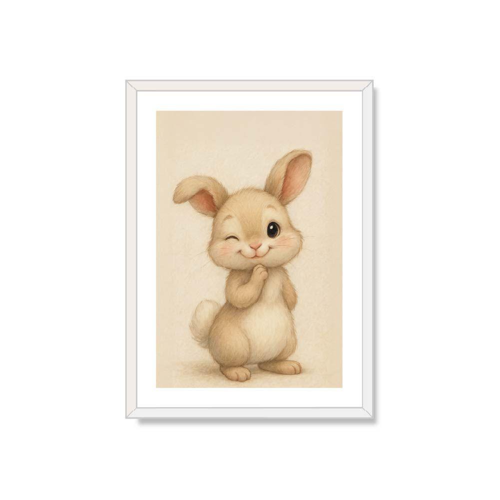cuadro decorativo Amigo conejo 50x70-0