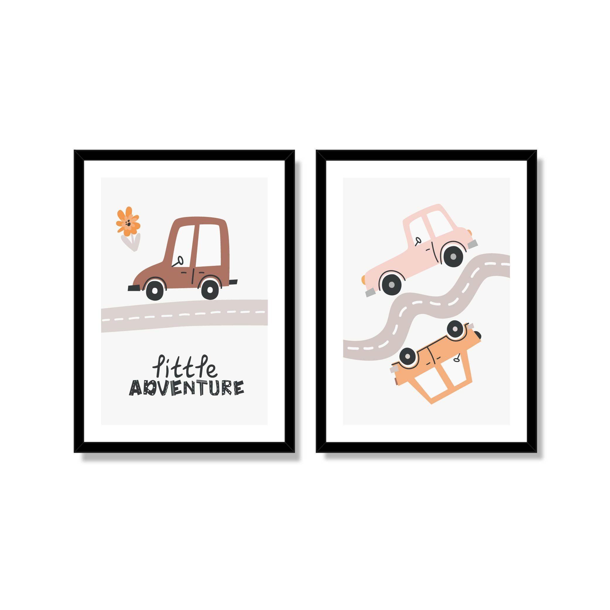 Duo cuadros decorativo Aventura en Toto 50x70cm-0