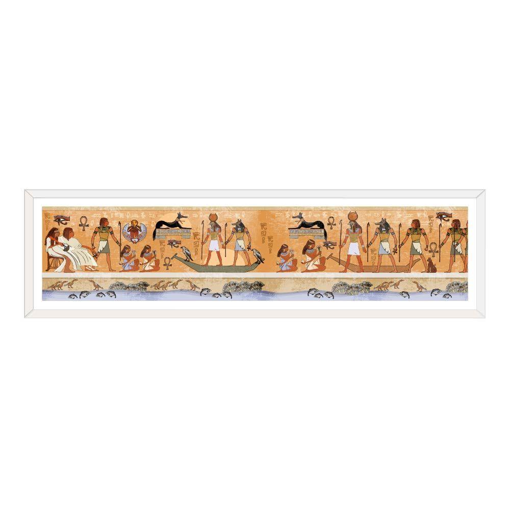 cuadro decorativo panorámico Papiro egipcio - 120x30-0
