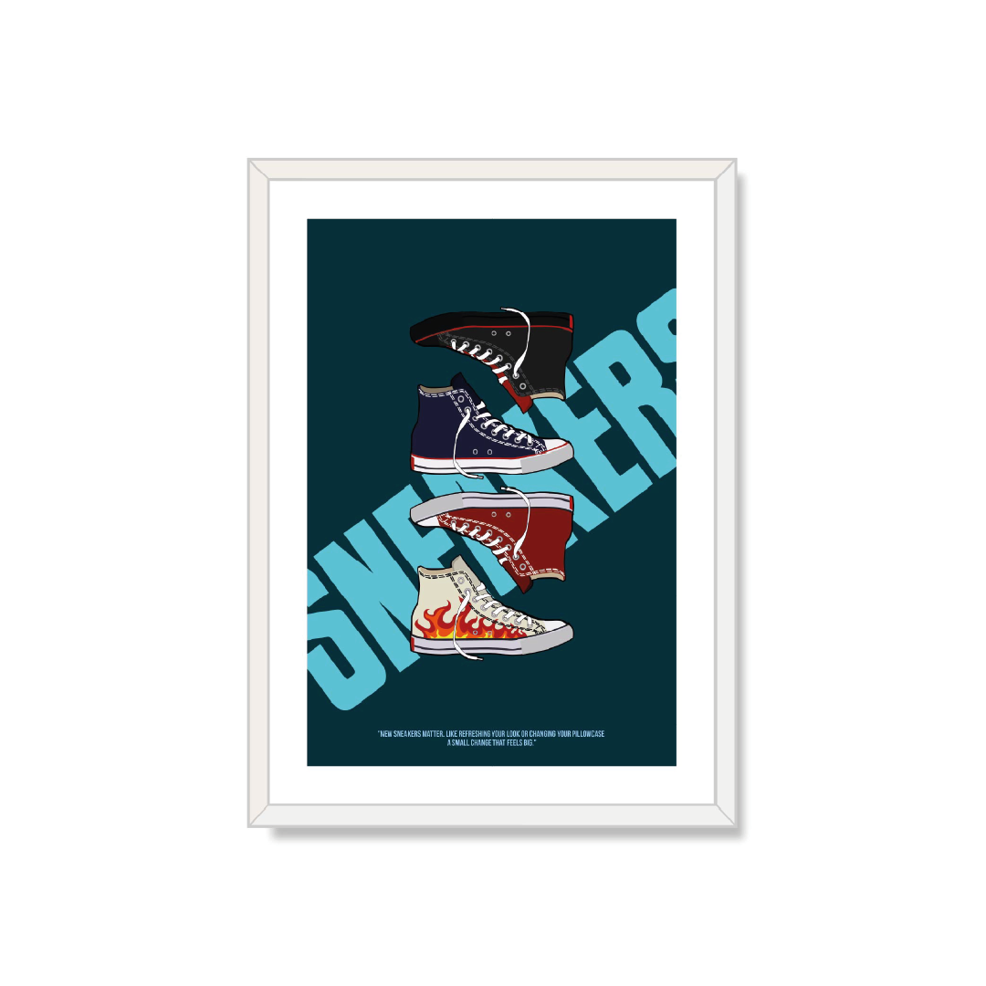 Cuadro decorativo Sneakers new 50x70cm-0