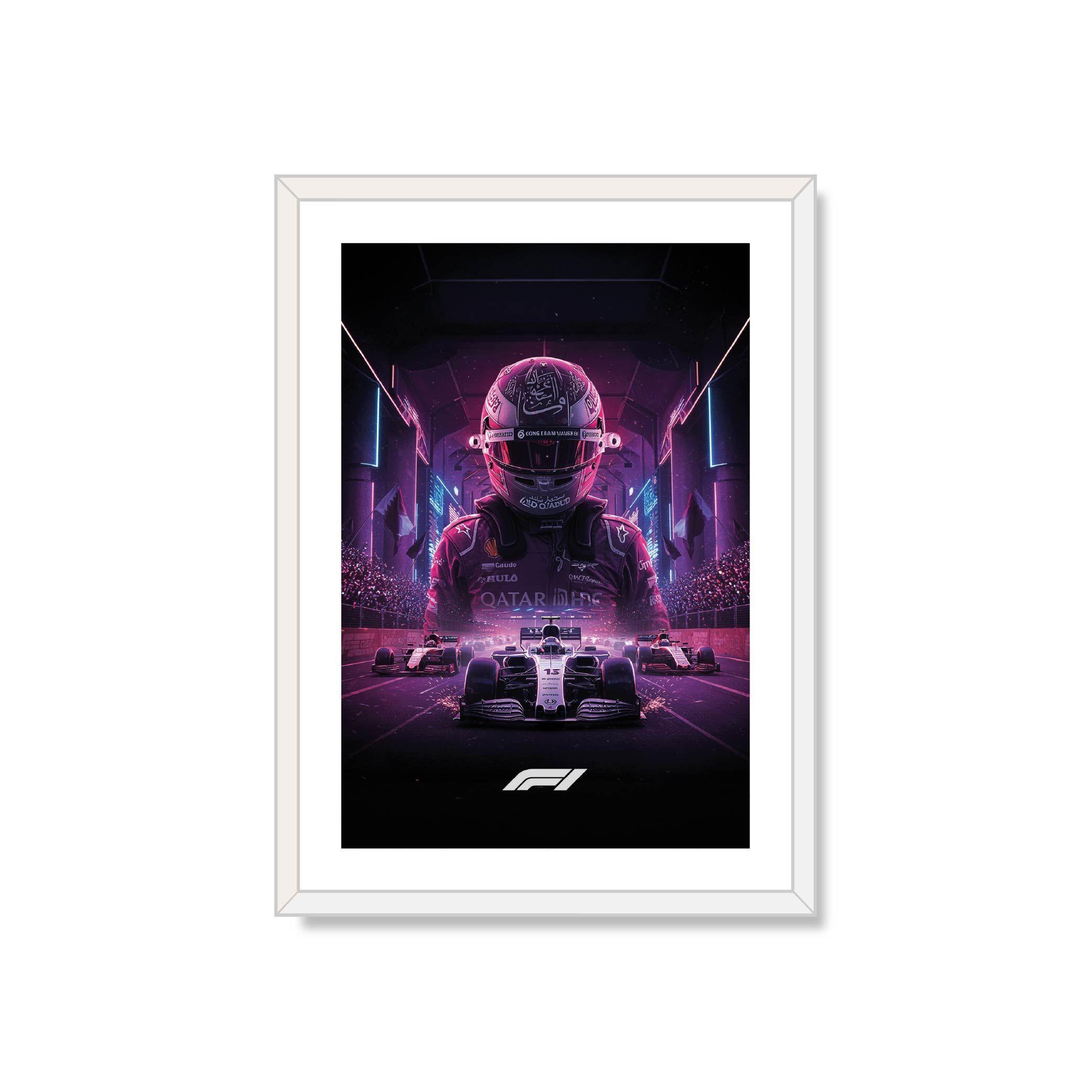 cuadro decorativo Formula 1 Qatar 50x70-0