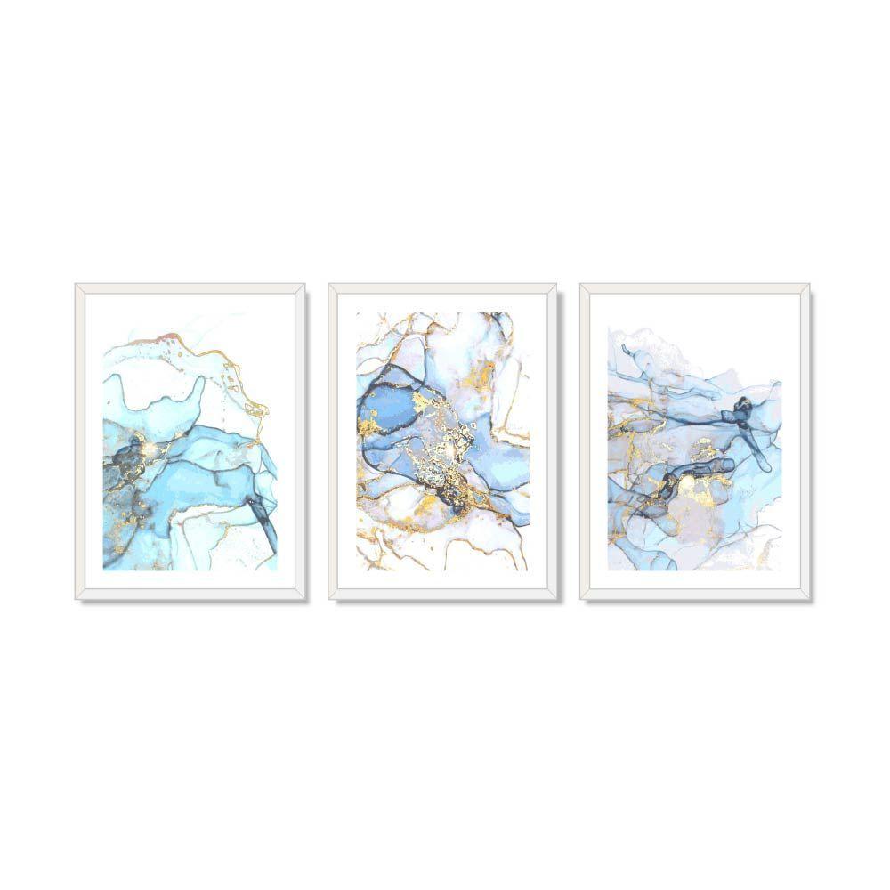 trio cuadros decorativo Mármol elegante vectorial 50x70cm-0