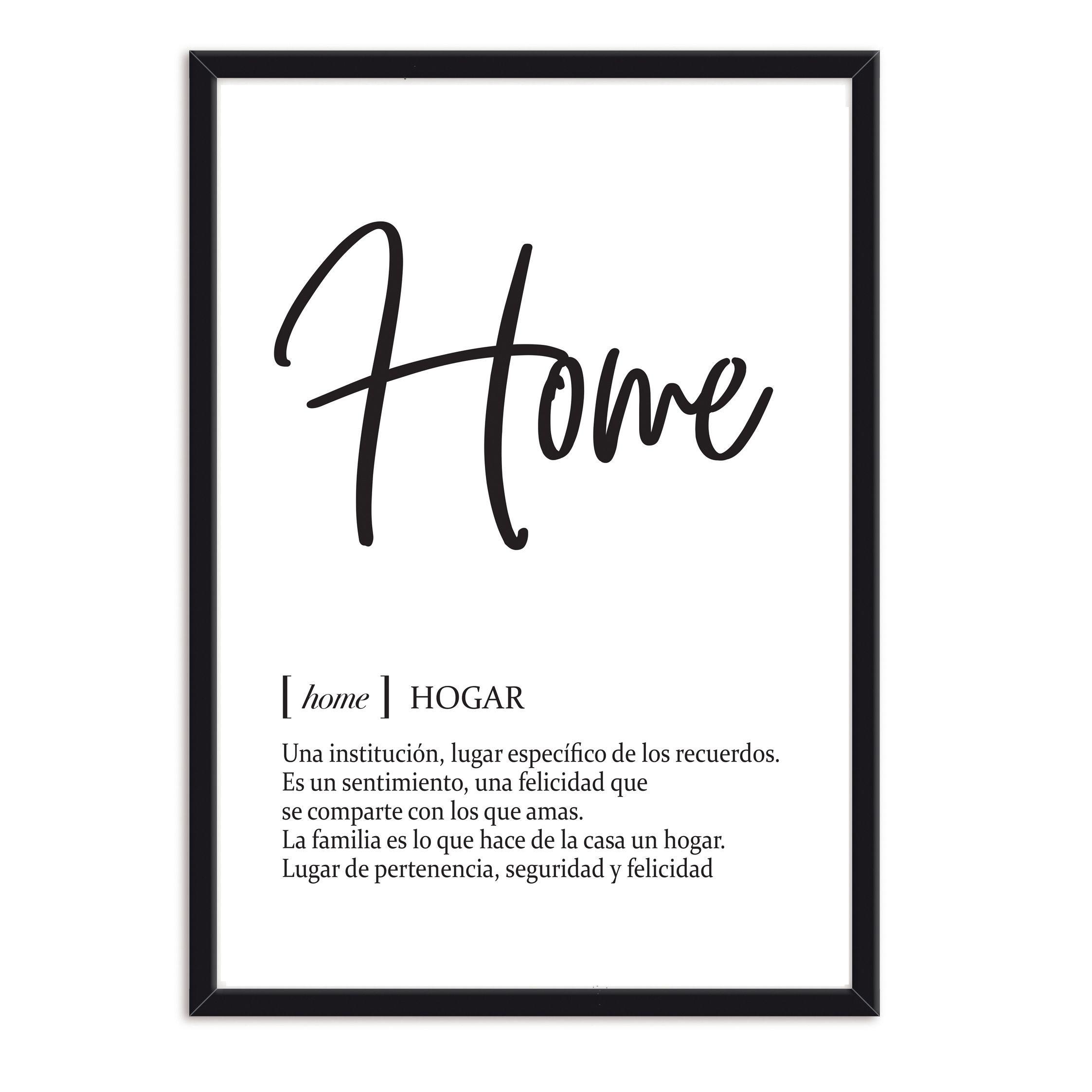 Cuadro Individual Hogar Texto -0