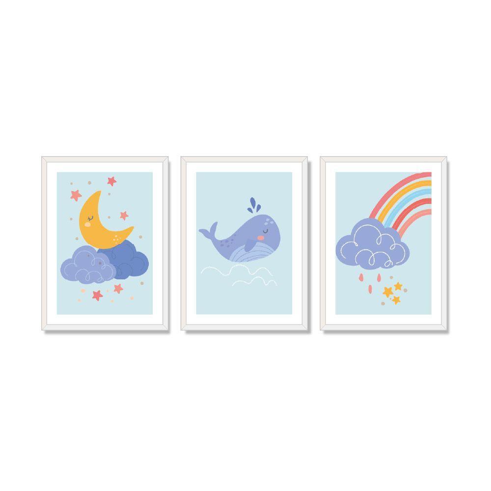 trio cuadros decorativo Sueños marinos 50x70cm-0