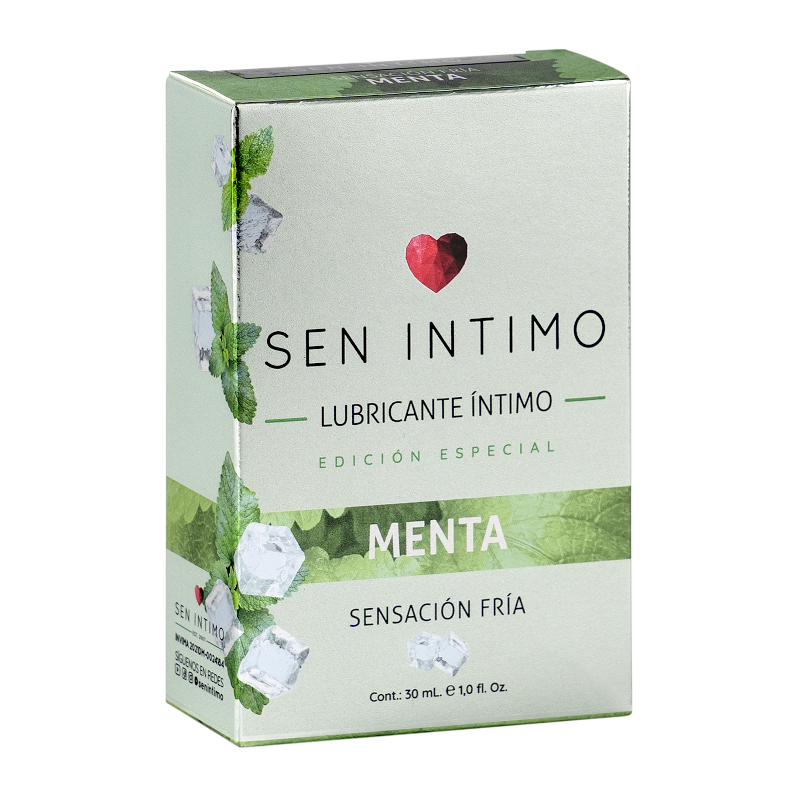 Lubricante sensacion fria, sabor Menta SEN INTIMO-2