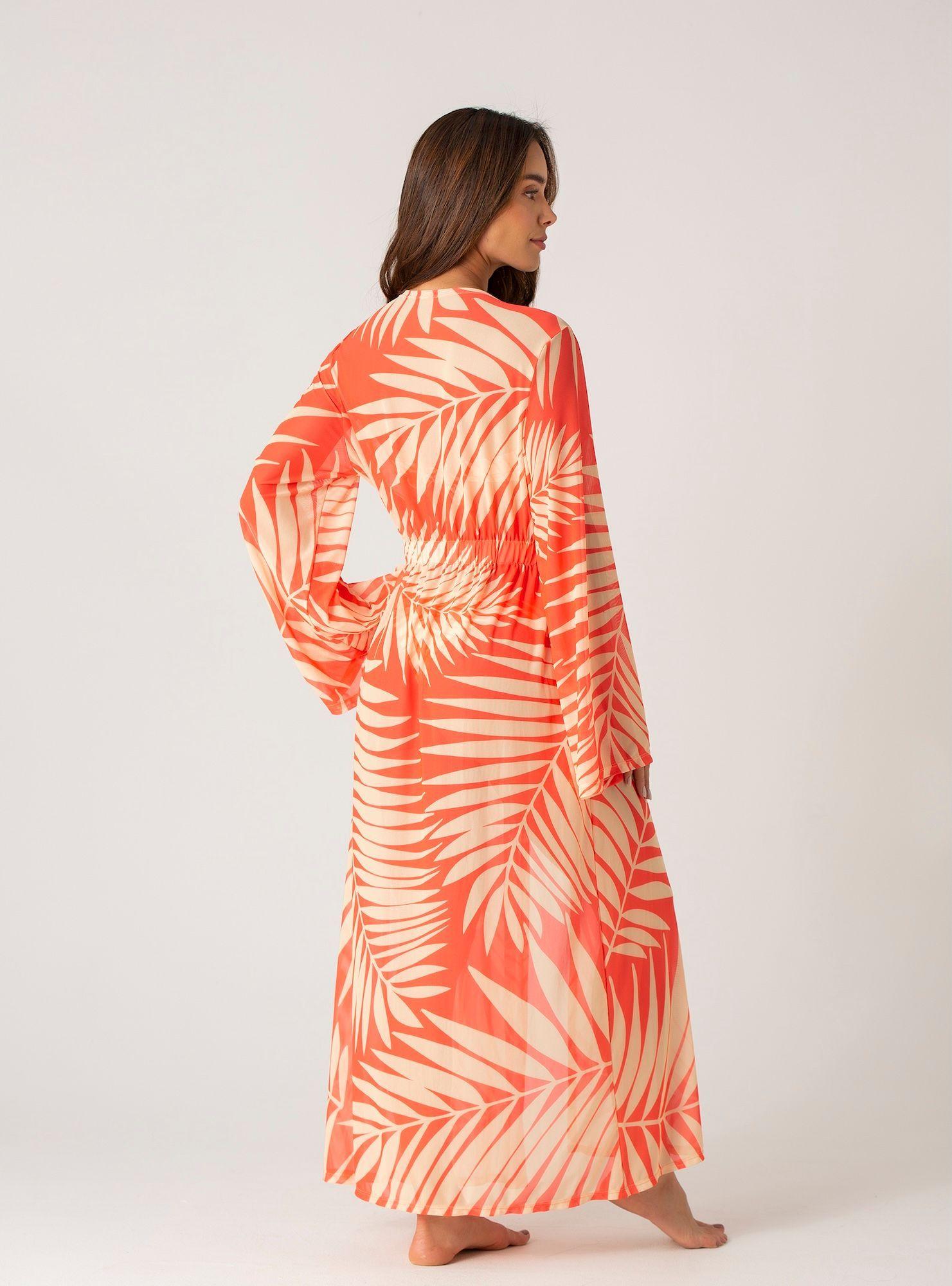 Vestido Kaftan Manga Larga - Est Palmaroja-1