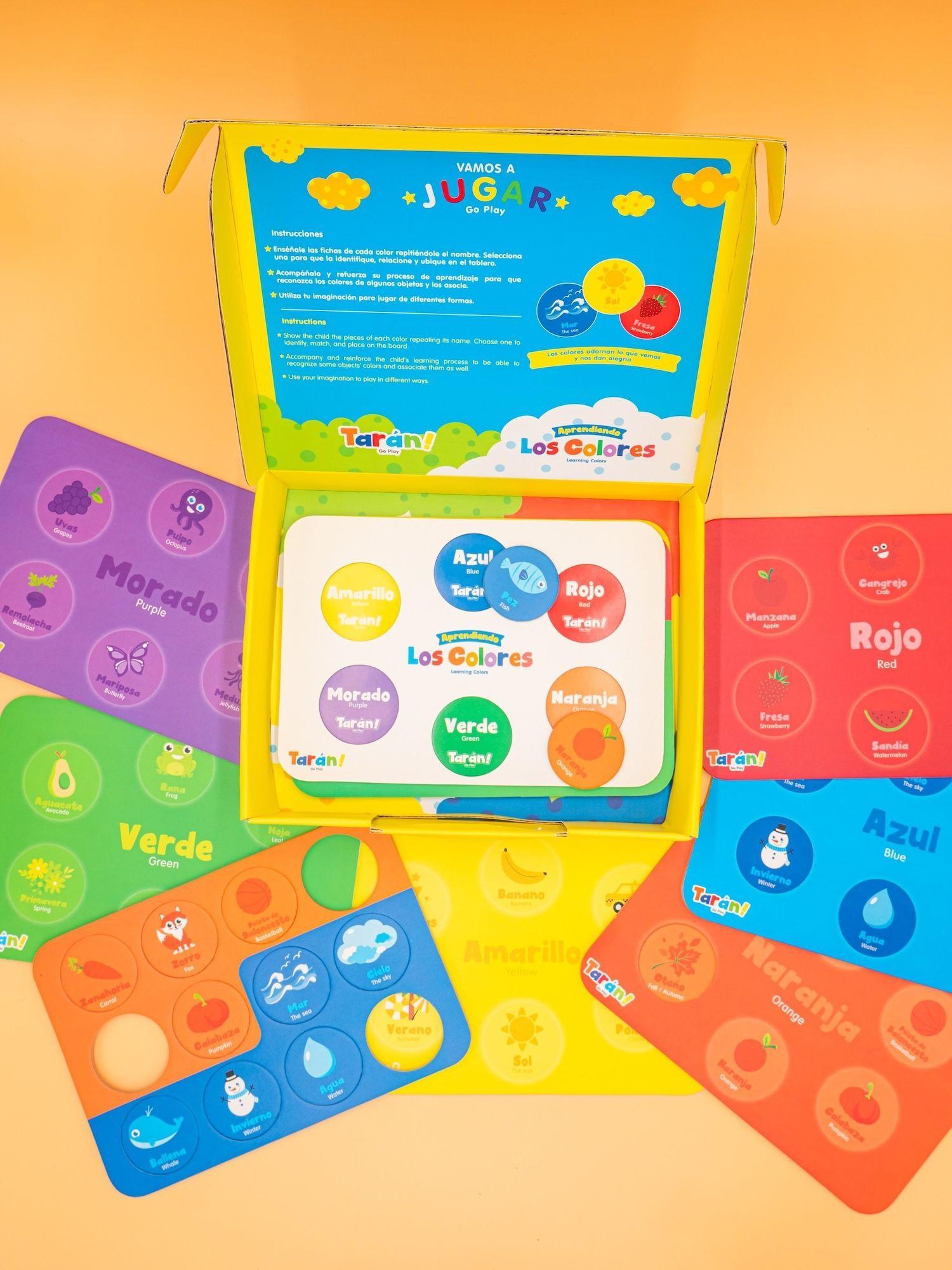 APRENDIENDO LOS COLORES JUEGO DIDACTICO BILINGÜE-3