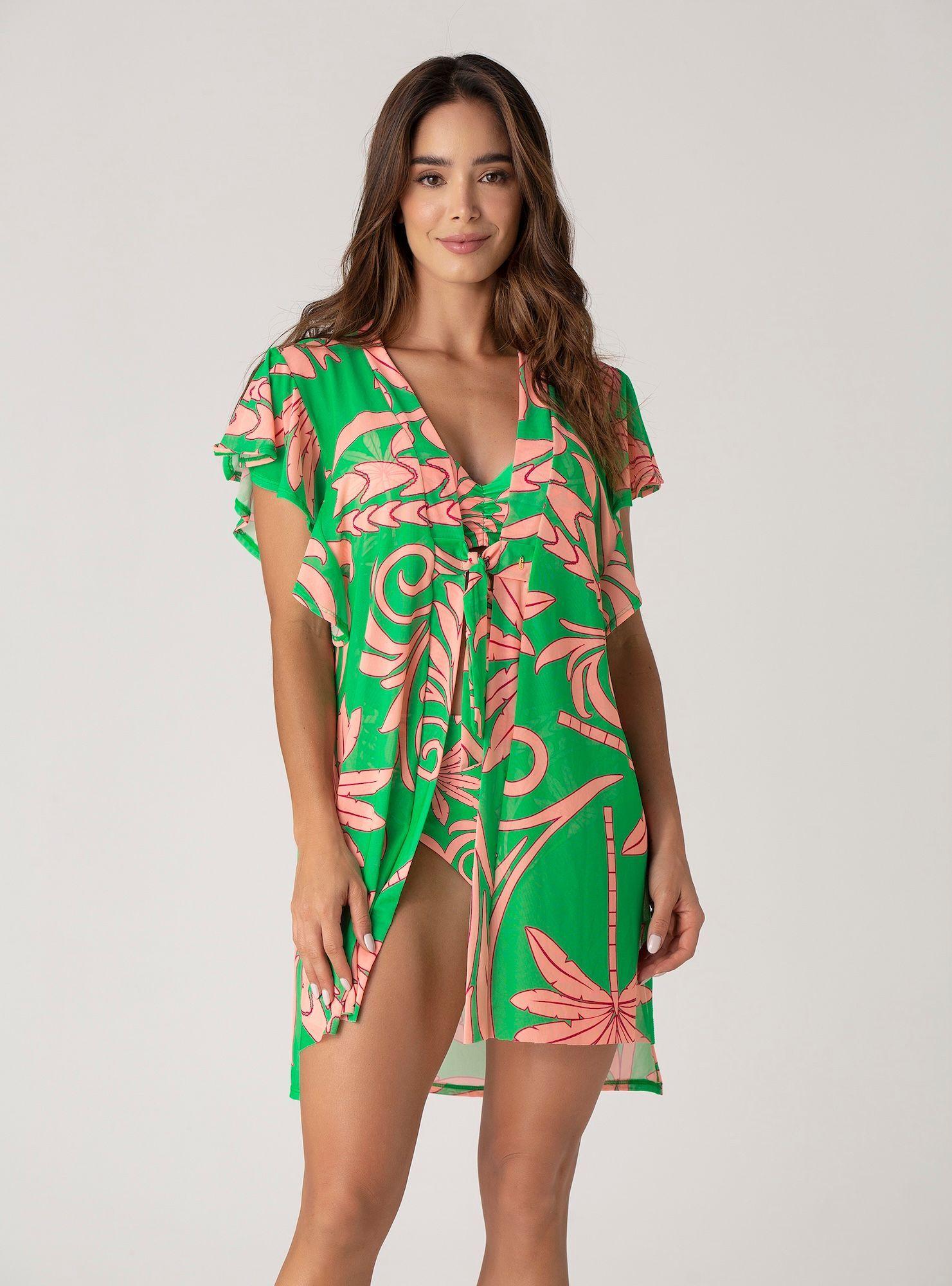 Vestido Kaftan Con Amarre Frente - Est Matuca-0