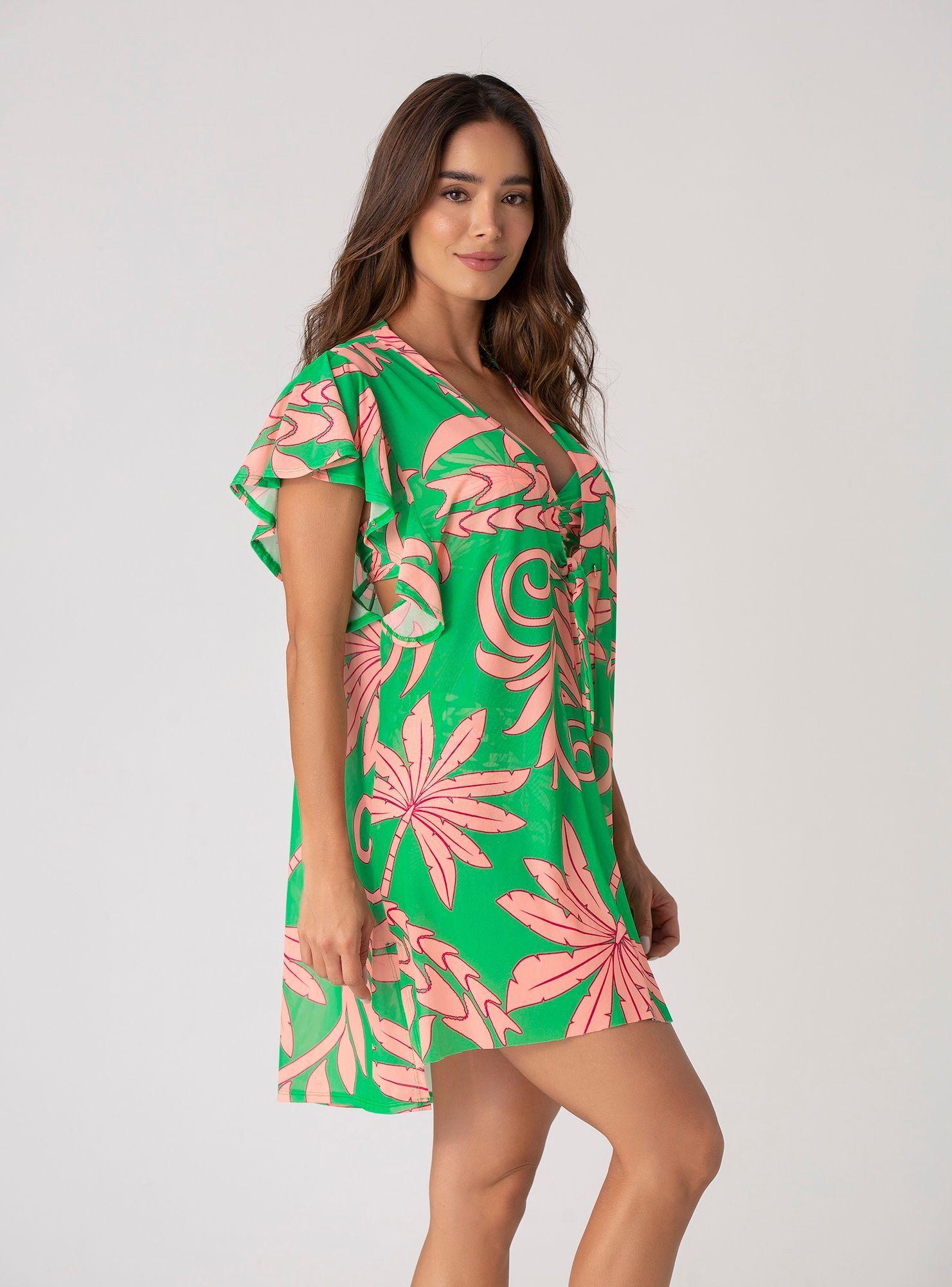 Vestido Kaftan Con Amarre Frente - Est Matuca-1